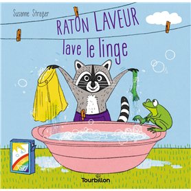 Raton laveur lave le linge