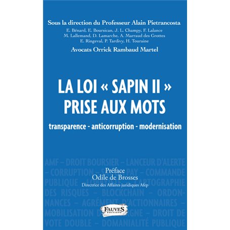 La loi "Sapin II" prise aux mots