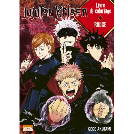 Jujutsu Kaisen - Livre de coloriage Rouge