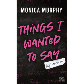 Things I Wanted to Say (But Never Did)  (Édition française)