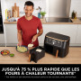 Ninja Foodi MAX Dual Zone Air Fryer, Friteuse sans huile, 2 tiroirs, 9,5 L, 6-en-1 (Air Fry, Max Crisp, rôtir, cuire, réchauffer