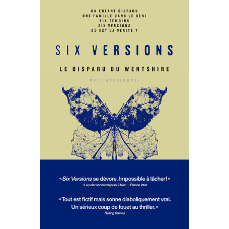 Six versions - Tome 3 Le Disparue du Wentshire