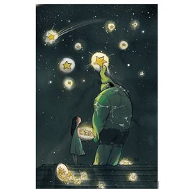 Ex-libris Hulk par Peach Momoko (30 x 40 cm)