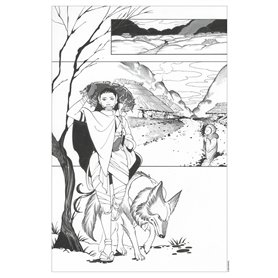 Ex-libris Noir & Blanc Demon Days par Peach Momoko (30 x 40 cm)