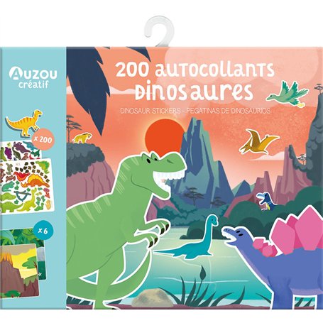 200 autocollants dinosaures NED