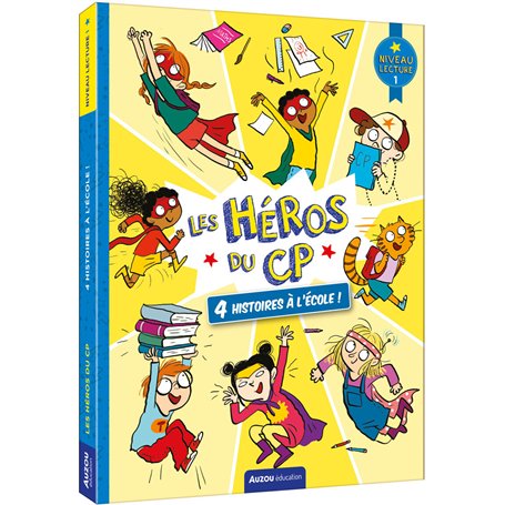 Les héros du CP - 4 histoires de à l'école niv 1
