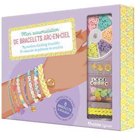 Ma boîte à bijou - Mon accumulation de bracelets arc-en-ciel