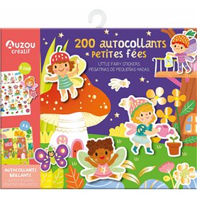 MA POCHETTE D'ARTISTE - 200 AUTOCOLLANTS BRILLANTS PETITES FÉES