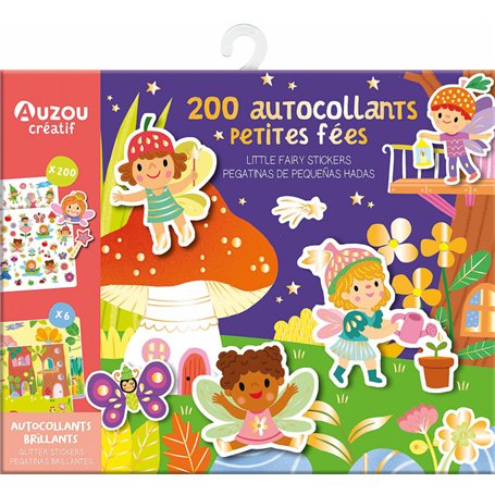 MA POCHETTE D'ARTISTE - 200 AUTOCOLLANTS BRILLANTS PETITES FÉES