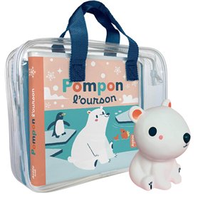 Mon premier livre de bain - Pompon l'ourson (valisette plastique)