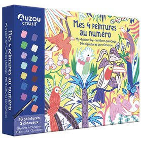 Mon coffret d'artiste - Mes 4 peintures au numéro : Merveilleuse nature