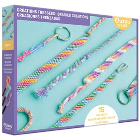 Créations tressées - Fils pastel