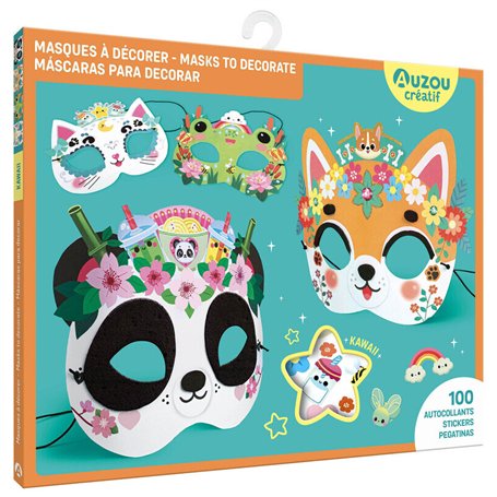 Masques à décorer - Kawaii