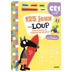 125 jeux avec Loup du CE1 au CE2 - Cahier de vacances 2025