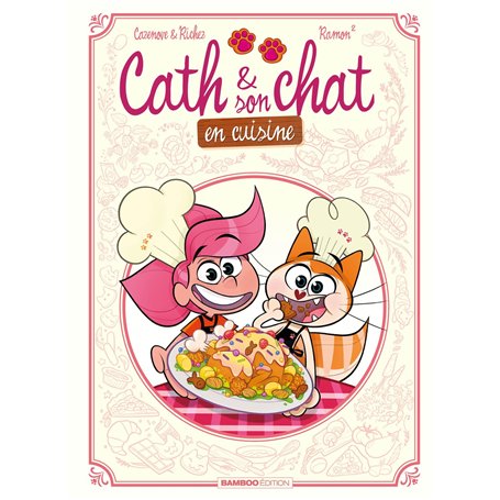 Cath et son chat en cuisine