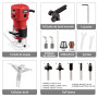 TEENO Affleureuse à Bois Défonceuse Électrique 650W 15000-32000 RPM,Défonceuse Affleureuse Avec 5 Fraises à Défoncer Queue de 1/