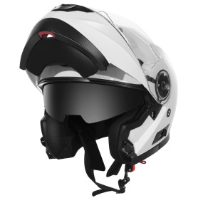 Casque Moto Modulable Homme ECE Homologué-YEMA YM-925 Casque Scooter Femme Adulte Double Visière-Blanc-XL Casque Moto Modulable Homme ECE Homologué-YEMA YM-925 Casque Scooter Femme Adulte Double Visière-Blanc-XL