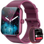Blackview Montre Connectée Femmes, avec Fonction téléphonique/Rappel de Message, Montre de Sport avec 100+ Modes Sportifs, Monit