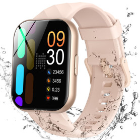 Parsonver Montre Connectée Femme avec 5ATM Étanche, Montre Sport pour Natation, 1,8" HD Smartwatch avec 100+ Sportifs, Sommeil, 