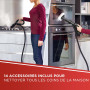 Polti Vaporetto Smart 120, Nettoyeur Vapeur avec Chaudière Haute Pression 4 Bars, Réservoir Amovible 2 Litres, Autonomie Illimit