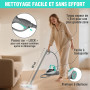 HAUSHOF Nettoyeur Vapeur 1800W, Réservoir 1,5L, Pression Vapeur 4,0 Bar, Temps de Chauffe 8 Min, Vapeur Continue Jusqu’à 30 Min,