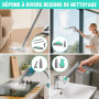 HAUSHOF Nettoyeur Vapeur 1800W, Réservoir 1,5L, Pression Vapeur 4,0 Bar, Temps de Chauffe 8 Min, Vapeur Continue Jusqu’à 30 Min,