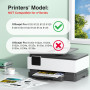 colorfly 924e 924XL Cartouches d'encre de rechange avec puce pour HP 924 XL 924 Compatible avec HP Officejet Pro 8120 8122 8123 