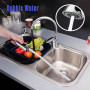 Qazuwa 3 Modes Douchette Evier Cuisine,Tête Douchette Pour Mitigeur Extractible Cuisine,Tête Robinet Cuisine Douchette,Chromé,Re