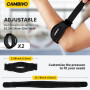 CAMBIVO 2x Coudières Épicondylite Réglable avec Rembourrage en EVA, Coudiere Musculation Antidérapantes, Attelle Coude de Compre