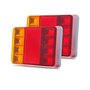 JJ1 2x 12V Feux Arrière de Remorque Universel 4 Fonctions pour Caravane Camion Remorque Fourgon Camper