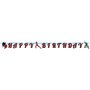 amscan Guirlande en Papier Happy Birthday Lady Bug - 200 x 15 cm - Guirlande fanions Super-héros Coccinelle - Parfait pour Anniv
