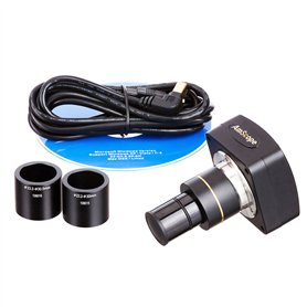 AmScope MU500-CK Microscope USB 5 MP + logiciel + kit d'étalonnage