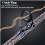 Sougayilang Canne à pêche à la Carpe, Porable High Carbon 4 Pc Blanks Canne à pêche à la Carpe pour Le Voyage Pêche en Eau Douce