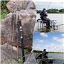 Sougayilang Canne à pêche à la Carpe, Porable High Carbon 4 Pc Blanks Canne à pêche à la Carpe pour Le Voyage Pêche en Eau Douce