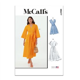 MCCALLS M8477K5 Patron de couture pour robes de chemise pour femme K5 (36-38-40-42-44)