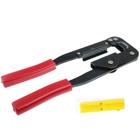 Pince à sertir Nuzamas IDC-214 - Pour câble-ruban plat et connecteurs auto-dénudants - Accessoires d'ordinateurs - 240 mm