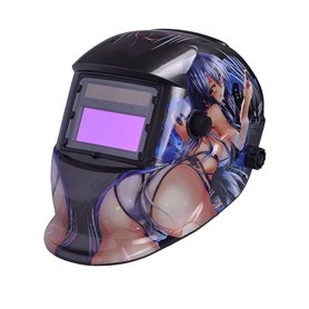 Nuzamas Fonctionne à l'énergie Solaire Auto Assombrissement Soudeur Masque de Soudure Protection du Visage pour Arc TIG MIG broy