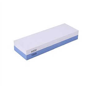 NUZAMAS Premium couteau aiguisage Stone 2 Side Grit 1000/6000 Whetstone cuisine-couteau affûteur Waterstone antidérapant base