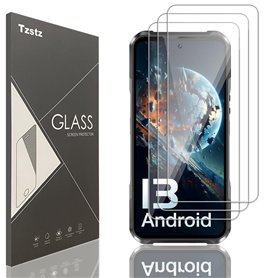 Tzstz 3 Pièces Verre Trempé D'écran Protecteur pour DOOGEE V20/V20 Dual/V20Pro/V20S 6.43" Dureté 9H Anti Rayures HD Film de Prot