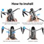 Train d'atterrissage pour DJI Air 3/3S Accessoires, Protecteur de drone pliable à dégagement rapide pour DJI Air 3/3S Fly More C