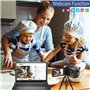 Caméscope vidéo 4K HD 80 MP 30 FPS avec vision nocturne infrarouge, webcam zoom numérique 18x, rotation à 270° 3,0 pouces, camér