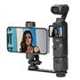 BRDRC Support de téléphone portable Pocket 3 - En métal - Avec clip pour téléphone portable - Vis de 1/4" et patin froid - Pour