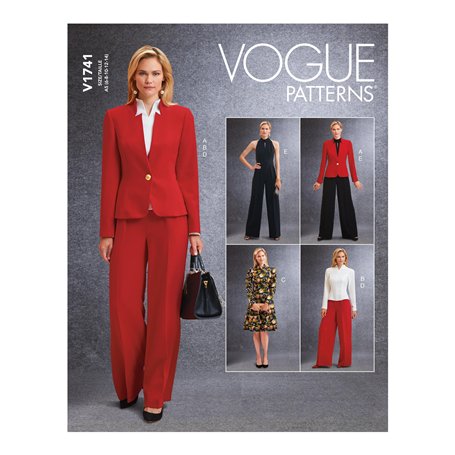 Vogue Misses Sportswear Patterns V1741E5 Patrons de vêtements de Sport pour Femme