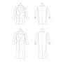 Vogue V1976AA Manteau pour homme en deux longueurs AA (34-36-38-40-42)