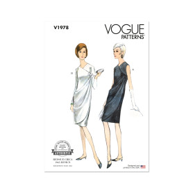 VOGUE PATTERNS V1978B5 Robes pour femme B5 (36-38-40-42-44)