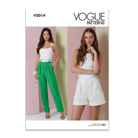 Vogue V2014Y5 Short et pantalon pour femme Y5 (46-48-50-52-54)