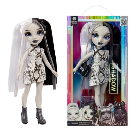 RAINBOW HIGH Shadow High Heather Grayson - Poupée Mannequin Camaïeu de Gris 28cm