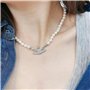 APRRMLIZW Collier De Perles Planète Pour Femme 3 Pièces Collier De Perles De Saturne, Bracelets, Boucles D'oreille Collier De Pe