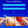 Dlxiks 3 Pièces Verre Trempé Pour OPPO Reno 12F / Reno 12 FS 5G avec 3 Pièces Caméra Arrière Protecteur,HD Transparent, Dureté 9