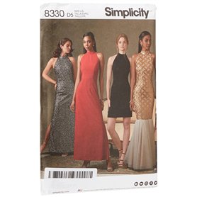 Simplicity 4–6-8–10–12 Robes pour Femme avec Jupe et Dos Variations Patron de Couture